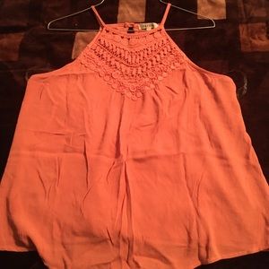 Coral blouse